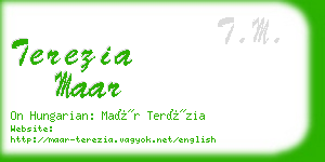 terezia maar business card